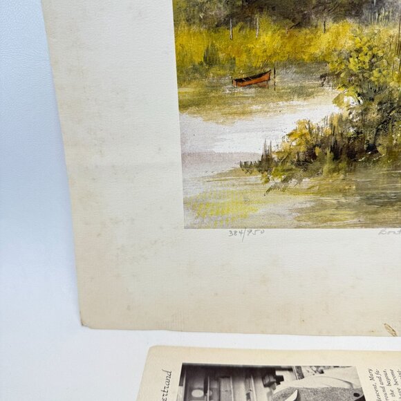 Mary Vincent Bertrand Boat‎ Print Signed Numbered Louisiana Artist - Picture 10 of 14
